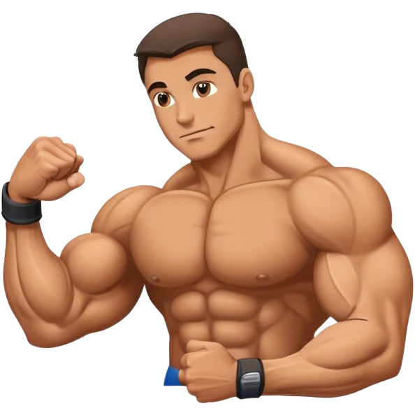bodybuilder forearm exercise emoji