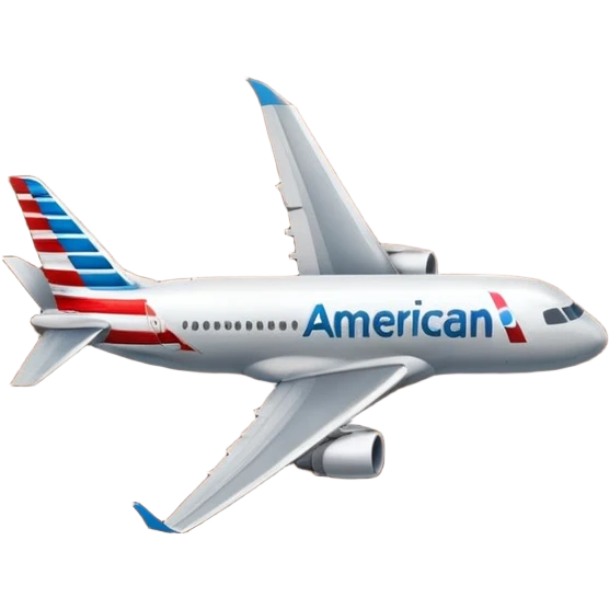 combine the american airlines logo with a poop emoji emoji