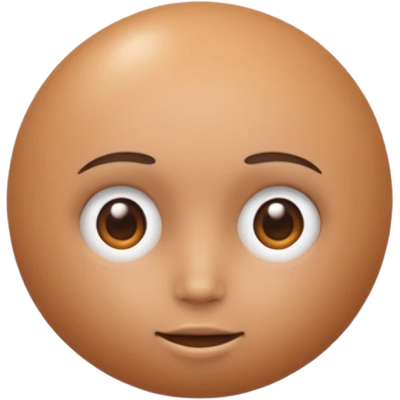 A big shpere head with cyli emoji