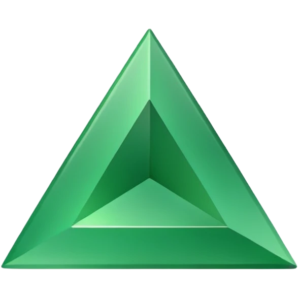 a green upward-pointing triangle emoji