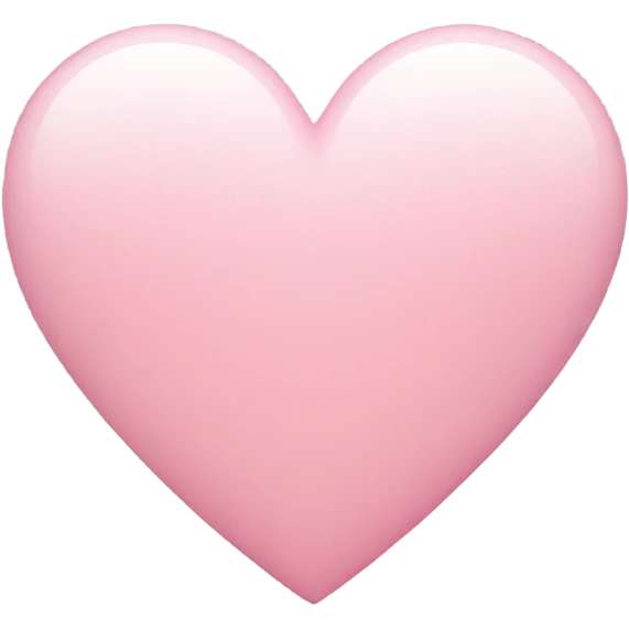 Light pink heart emoji