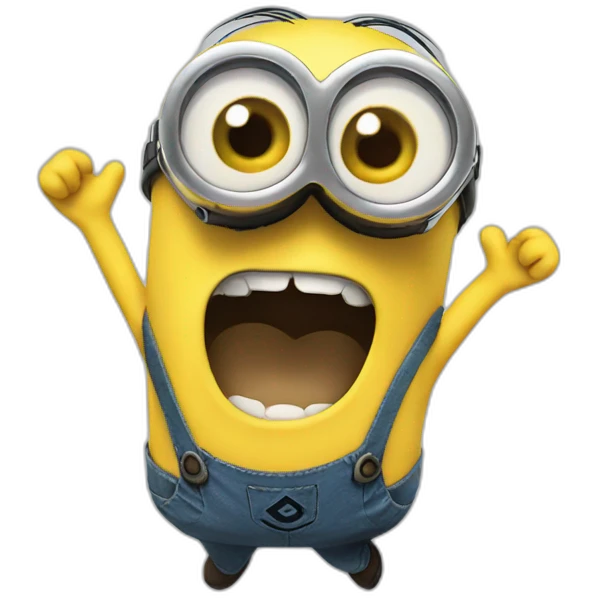 crying minion falling down emoji