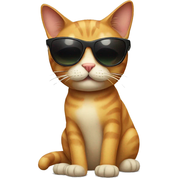 Cat with sunglasses emoji