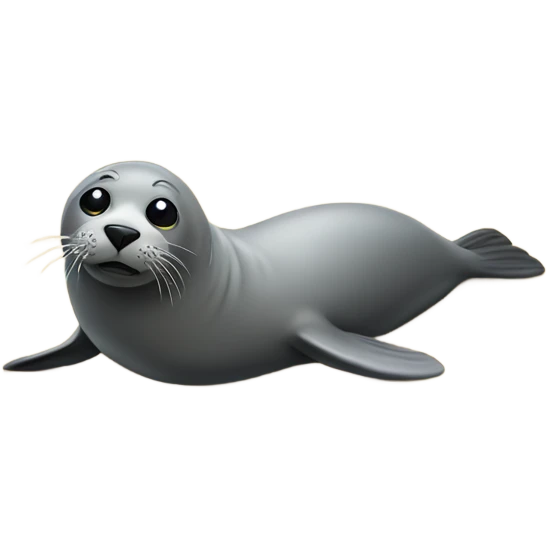 Seal on the beach emoji