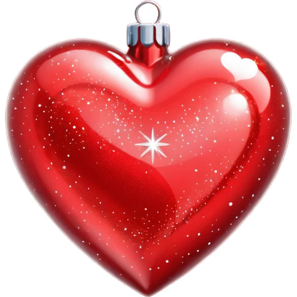 Christmas heart emoji