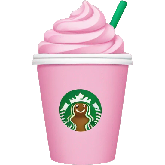 Pink Starbucks  emoji