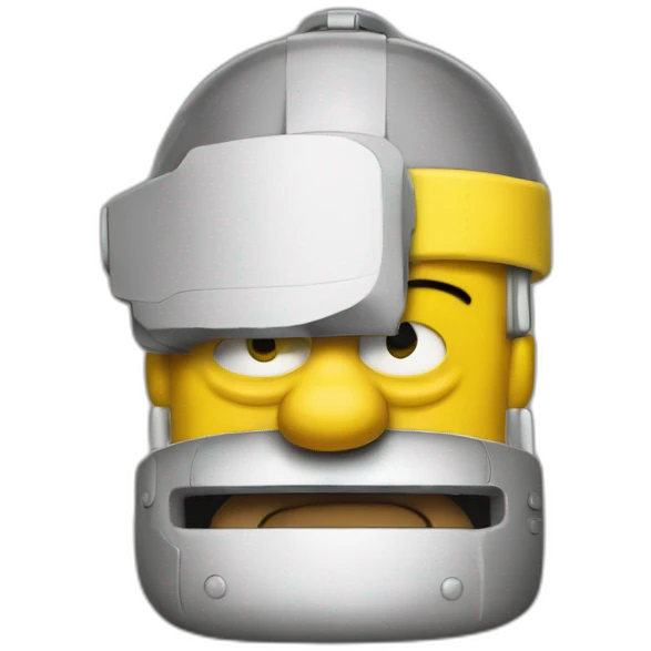 Homer Simpson as Vitruvmann emoji