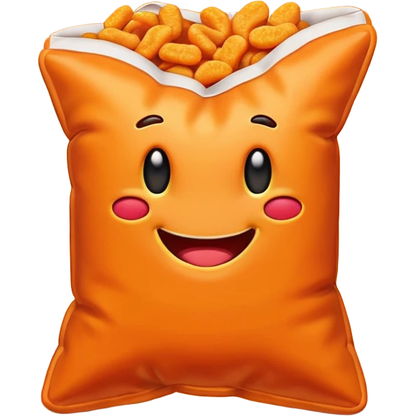 A single Cheeto emoji