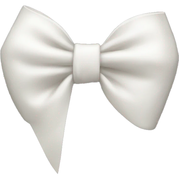 White bow emoji