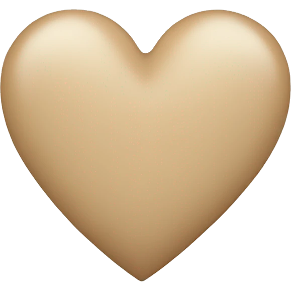 Beige heart  emoji