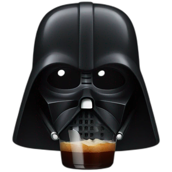 Dark Vador drink a coca emoji