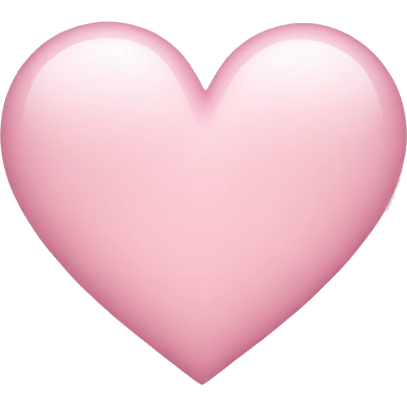 Light pink heart emoji