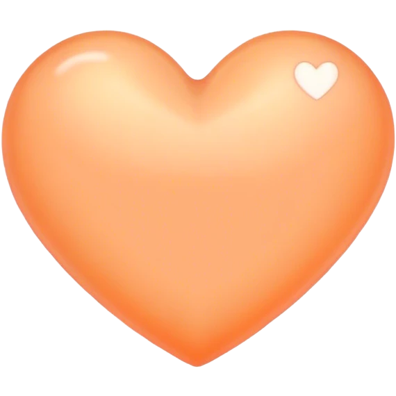 Light orange pastel heart emoji