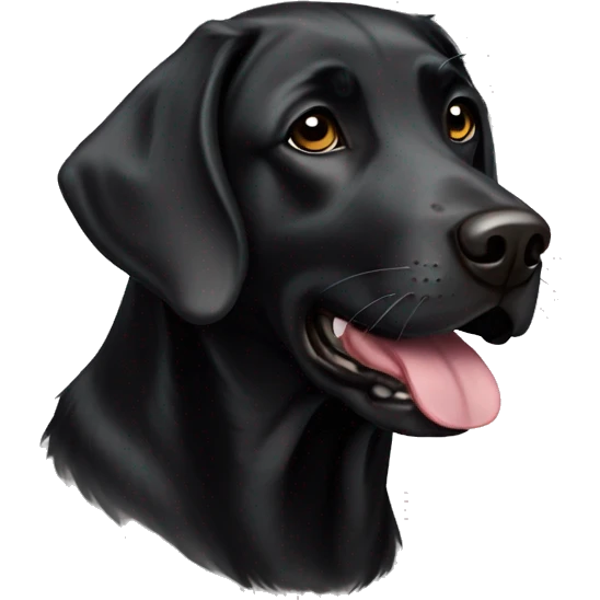 Black Labrador tripawd emoji