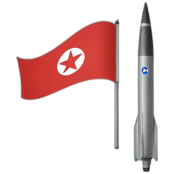 ICBM North Korean flag emoji