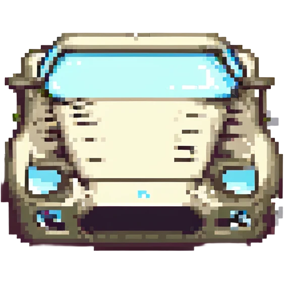 A crashed sports car emoji
