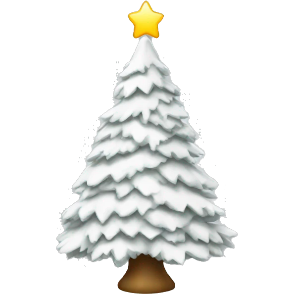 White Christmas tree emoji