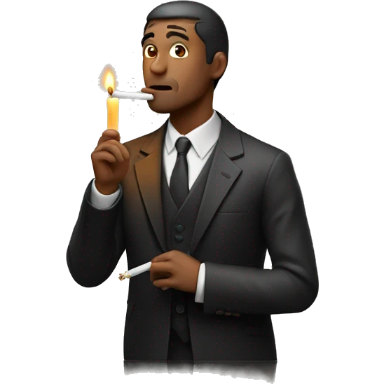 man smoking a candle  emoji