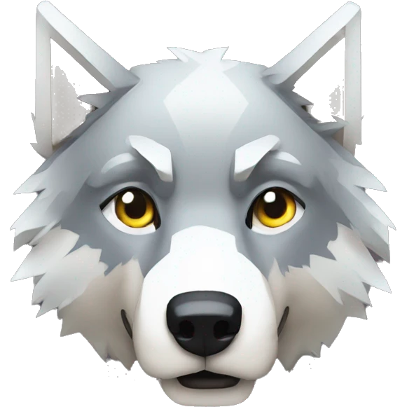 pixelated wolf emoji