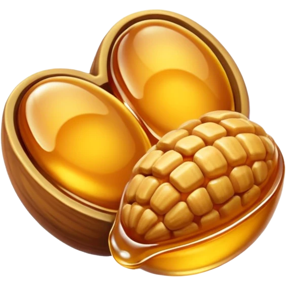 nuts with honey emoji