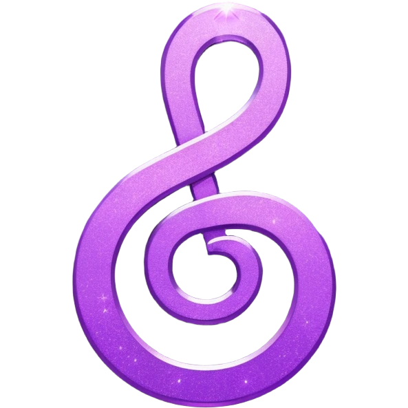 glitter symbol music purple cyberpunk emoji