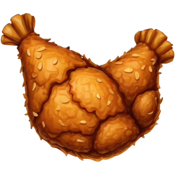 Fried chicken leg emoji