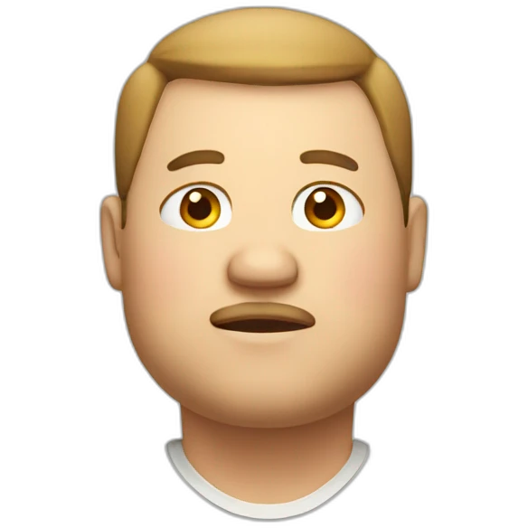 Fat man emoji