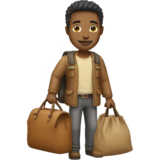 Man with bag emoji