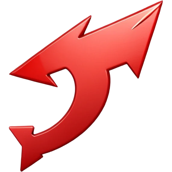 Red Arrow down  emoji