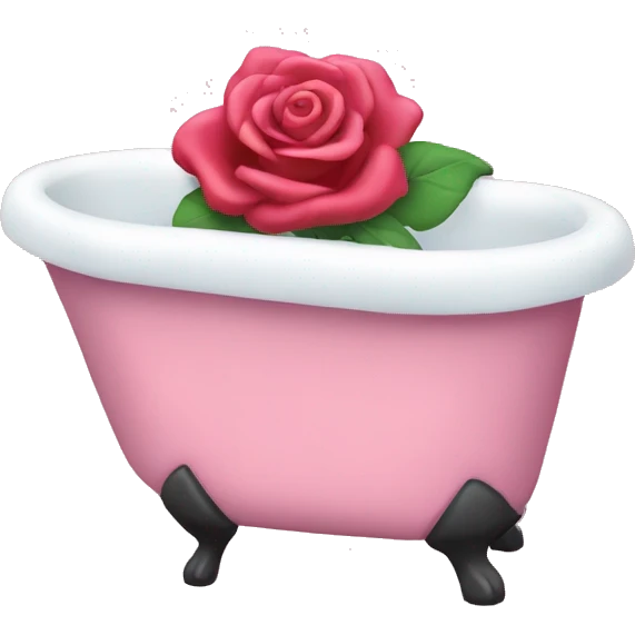 Rosa badekåpe emoji