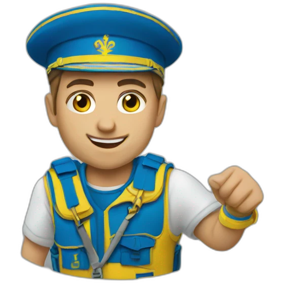 Ukraine Beats the rush emoji