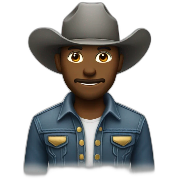 Platinum cowboy emoji