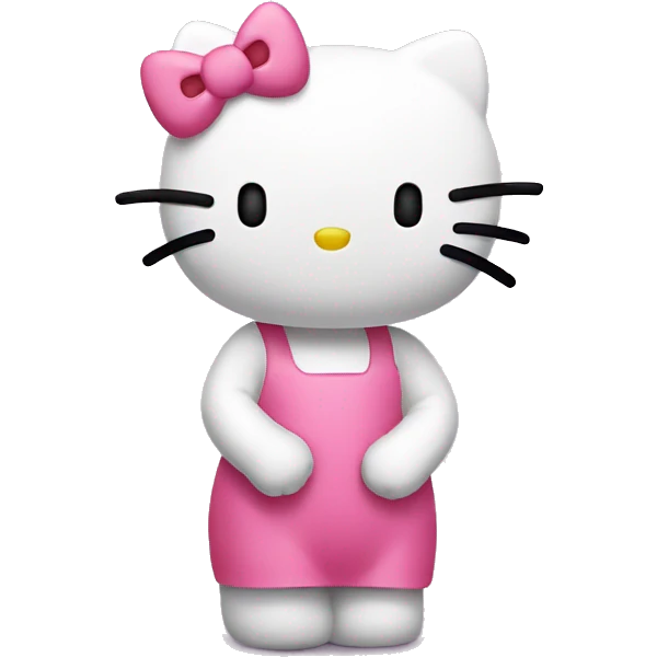 hello kitty shrugging emoji