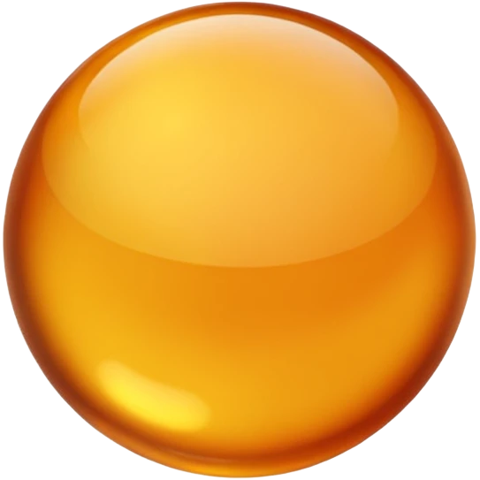 amber color ball emoji