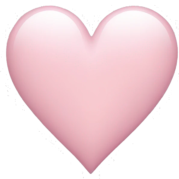 Light pink heart emoji