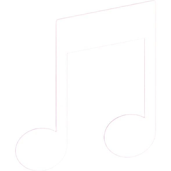 create me an apple music logo with the original pinkish background, and the rounded edges emoji