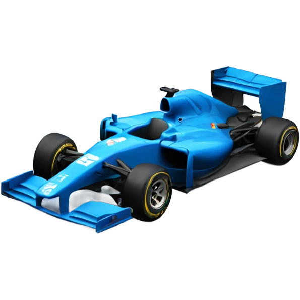 Blue F1 car emoji