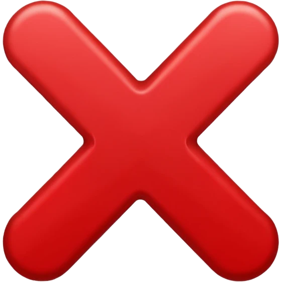 red X emoji
