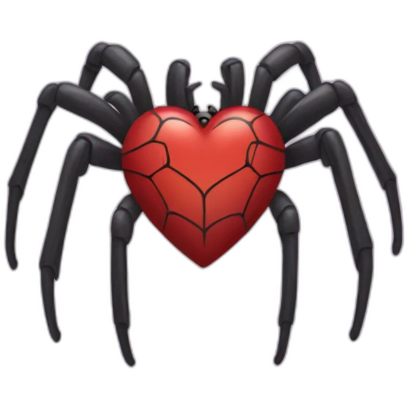 spider heart  emoji