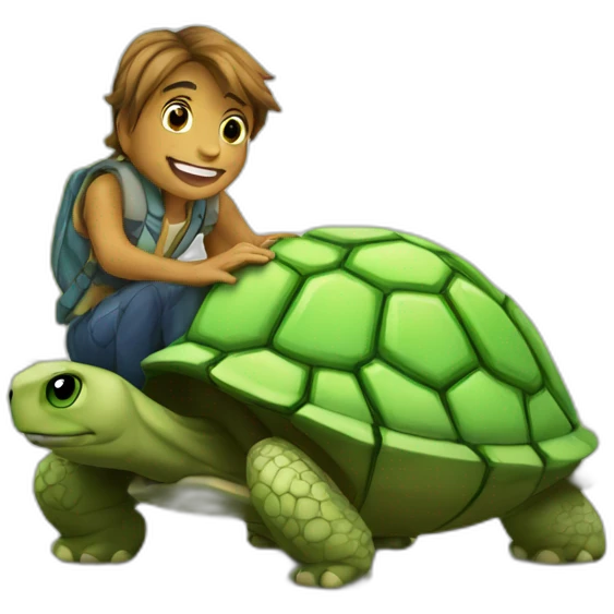 Castors sur tortue emoji