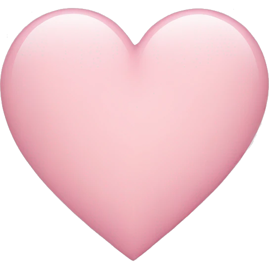 Light pink heart  emoji