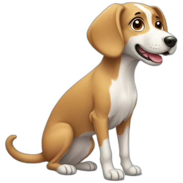 long tail dog emoji