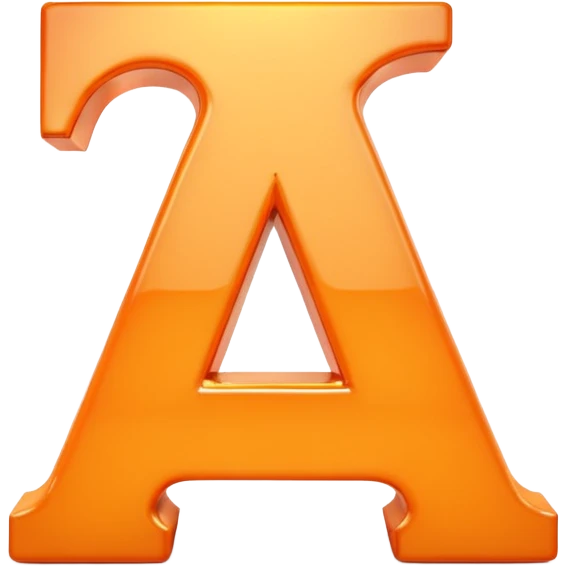 Изображение письма в светло-оранжевых тонах. 3D изображение emoji