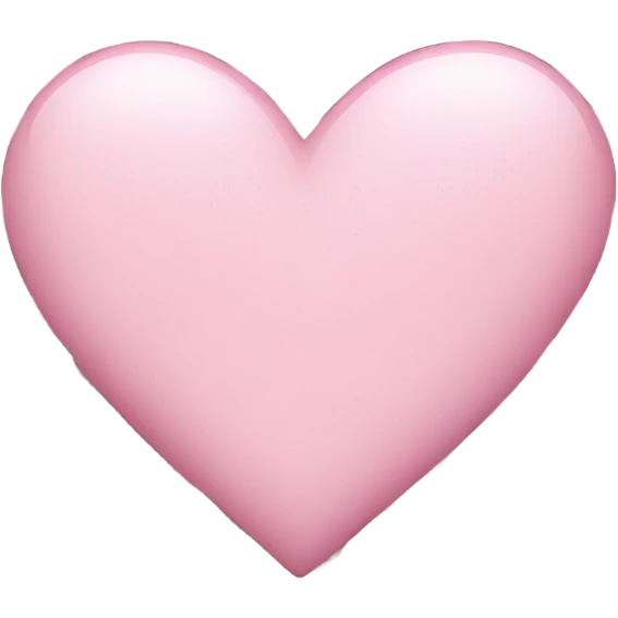 Light pink heart emoji