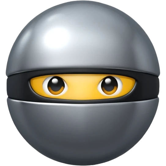 Limbless Ninja ball sphere emoji