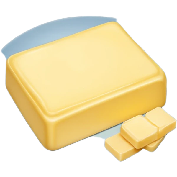 Big Butter on the white plate  emoji