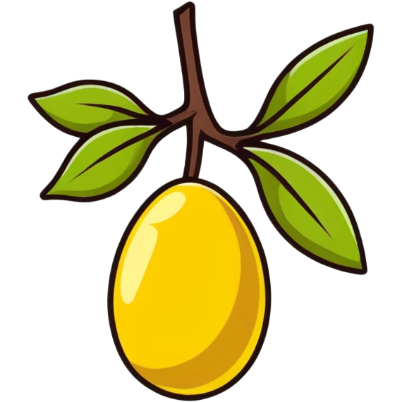 jojoba fruit emoji