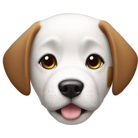 Dog White and blagk emoji