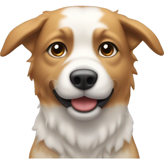 rosa, weiß farbiges hundebrustgeschirr mit weißem pelzrand emoji