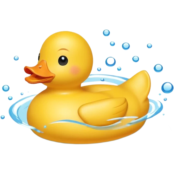 duck swimming tube emoji